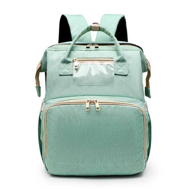 2in1 Multifunctional Baby folding bed Travel Portable Large Capacity Shoulder Mommy Folding Crib Bags