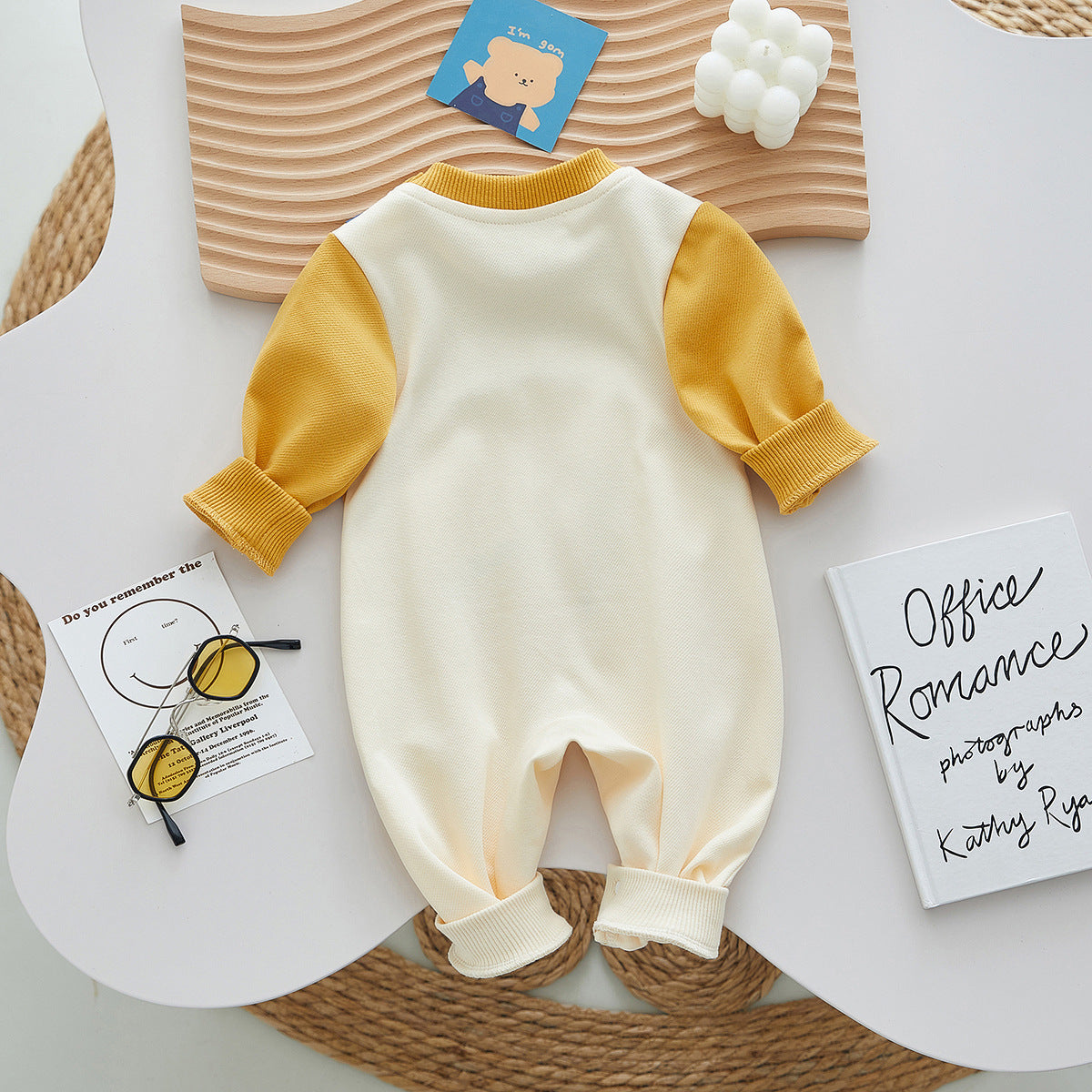 Spring And Autumn Newborn Boy Dinosaur Long Sleeve Romper Onesie