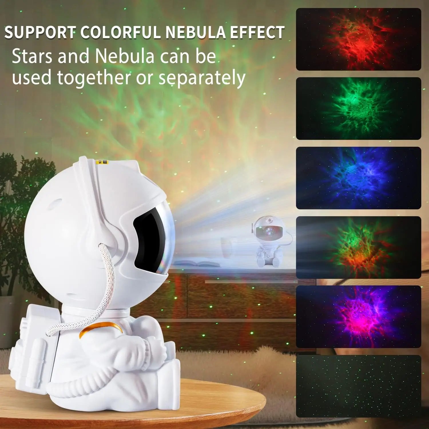 Galaxy Light Projector Astronaut Night Light