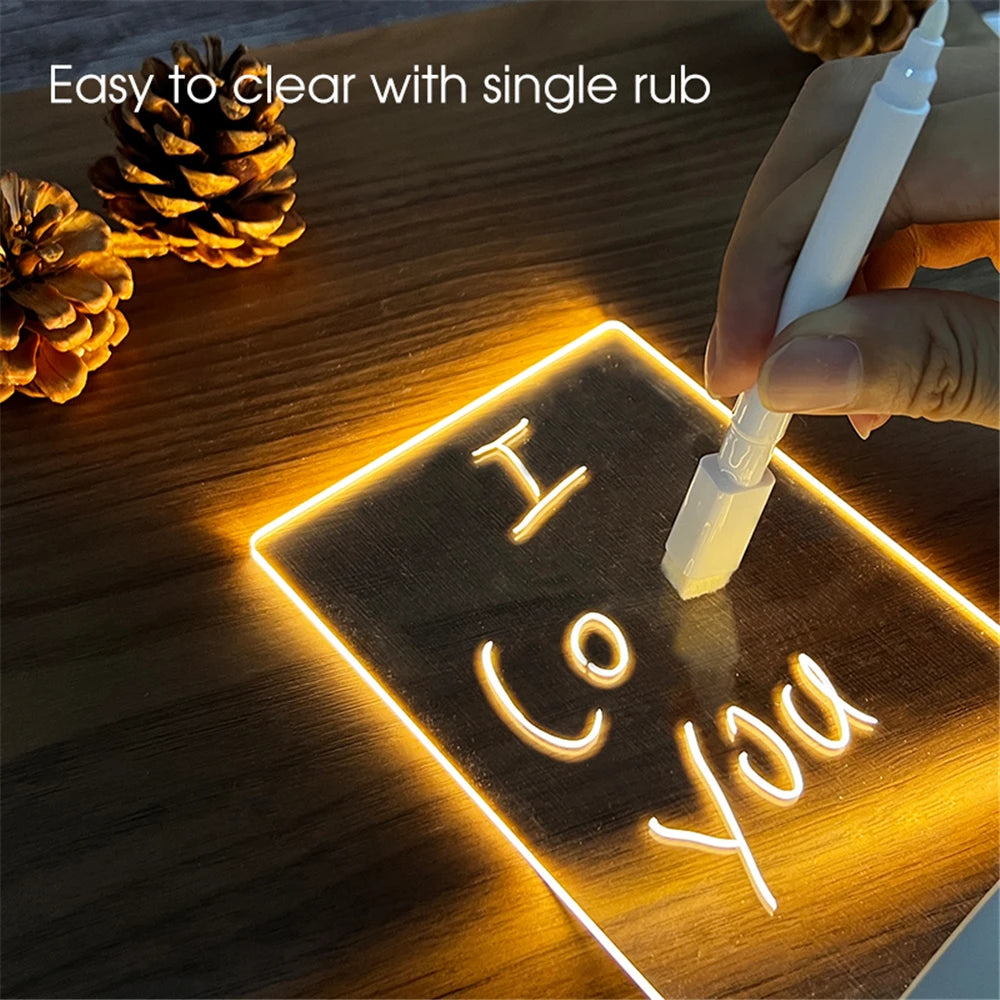 Transparent Luminous LED USB Luminous Acrylic Night Light
