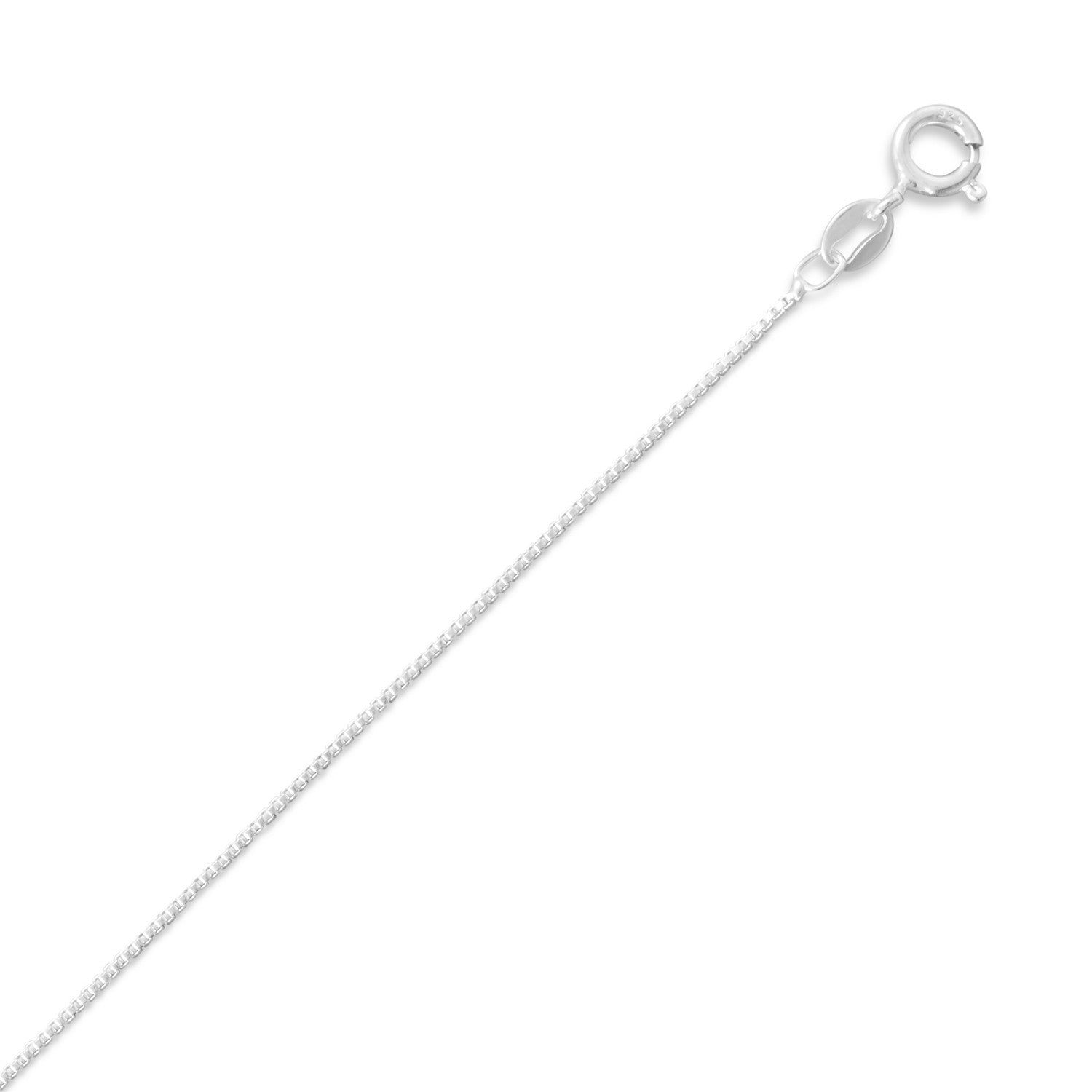 015 Box Chain Necklace (0.8mm) - Fleek Babies