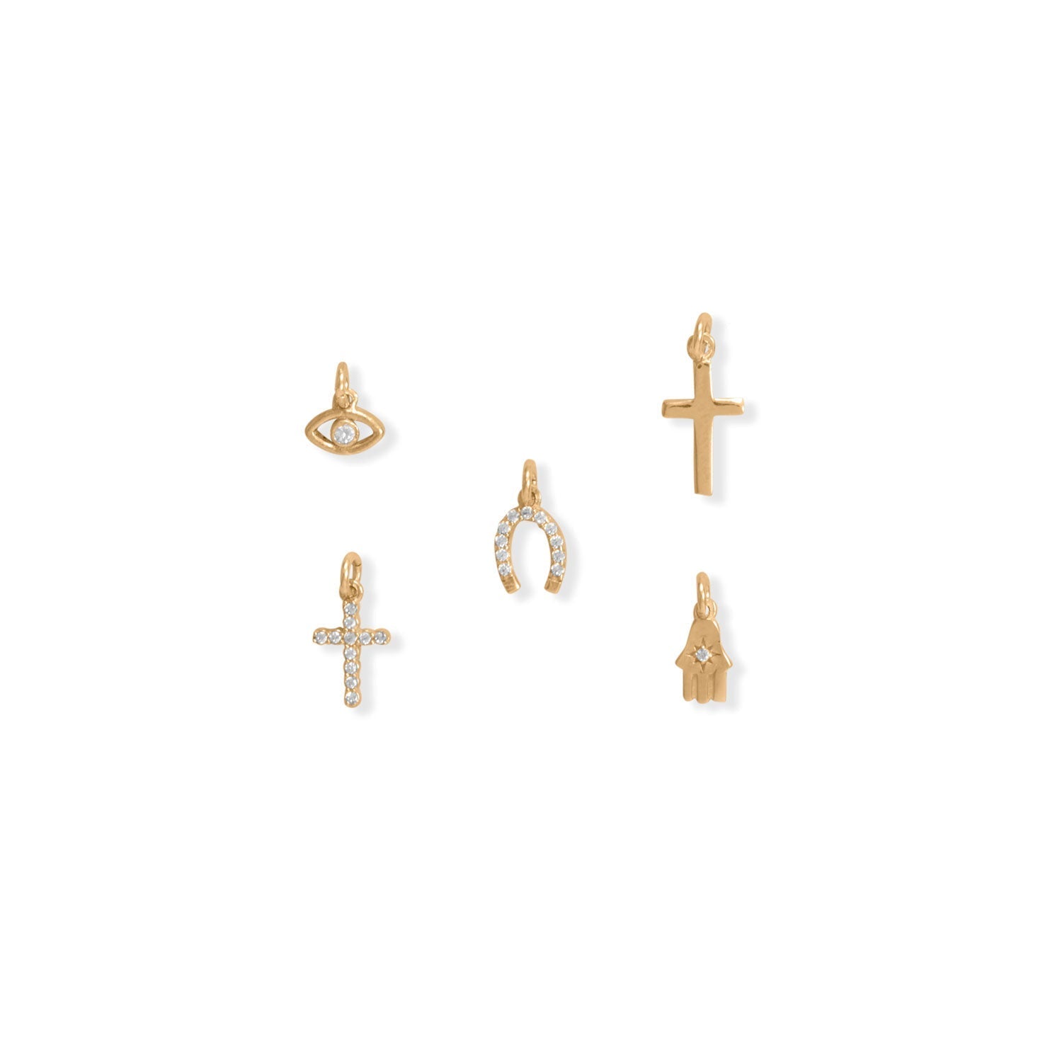 14 Karat Gold Plated "Spirit" Charm Set - Fleek Babies