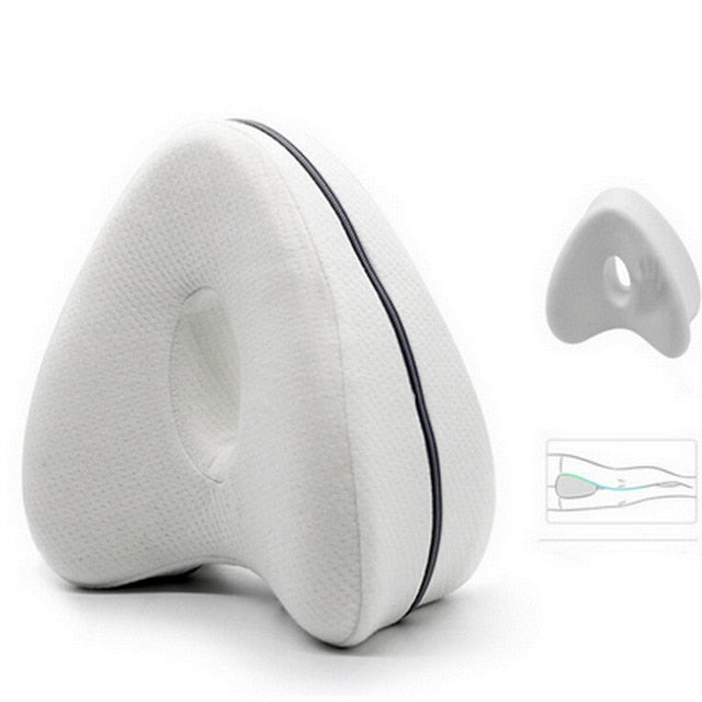 Heart-Shaped Foam Memory Pillow Contour Memory Foam Leg Pillow Orthopaedic Pillow Back Hips Knee Support Relief Back Hips Wedge