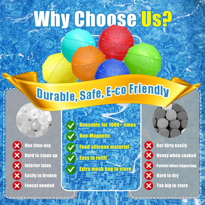 Reusable Water Bomb balloons, Summer Water Toy for Boys and Girls