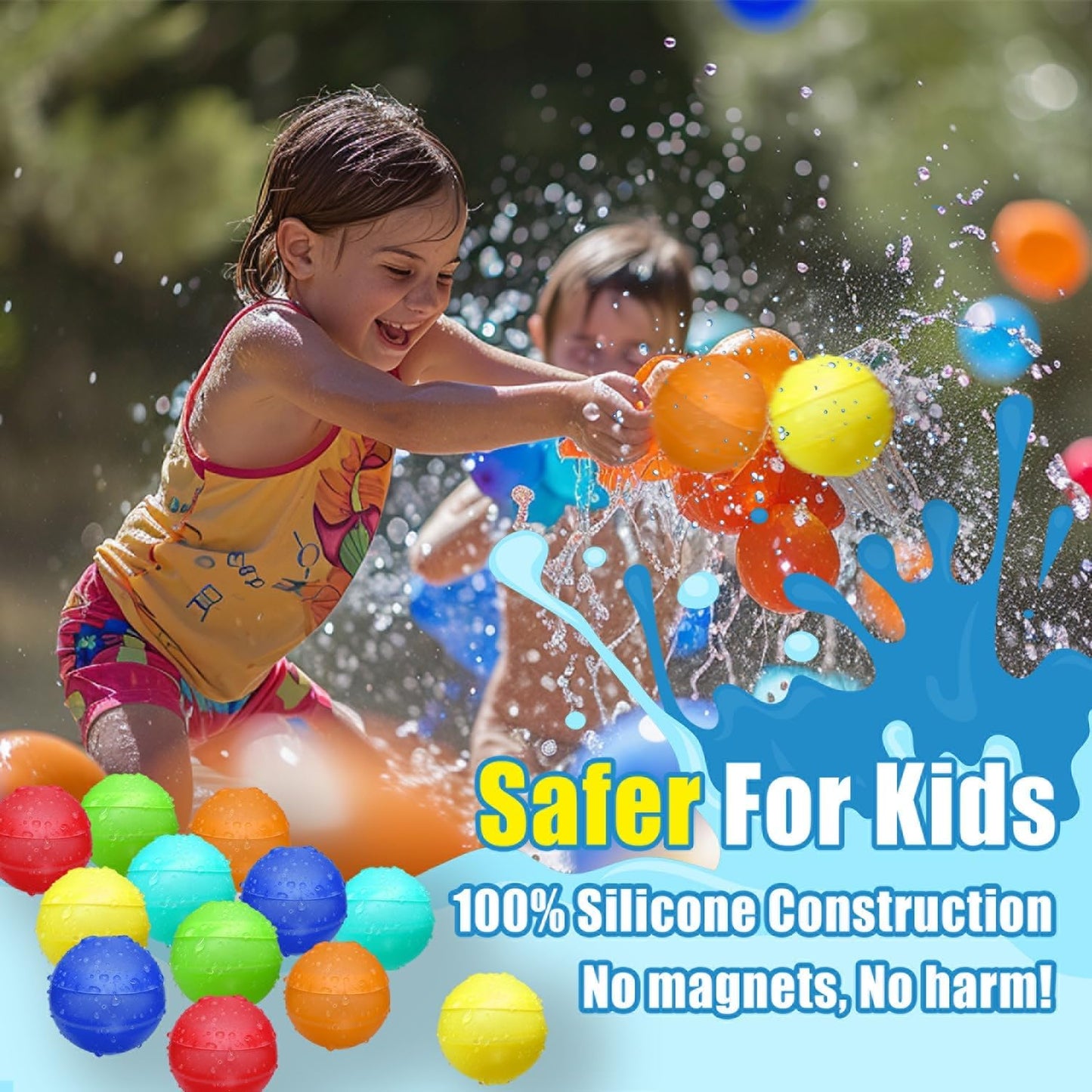 Reusable Water Bomb balloons, Summer Water Toy for Boys and Girls