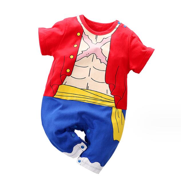 Anime style baby jumpsuit short sleeved romper