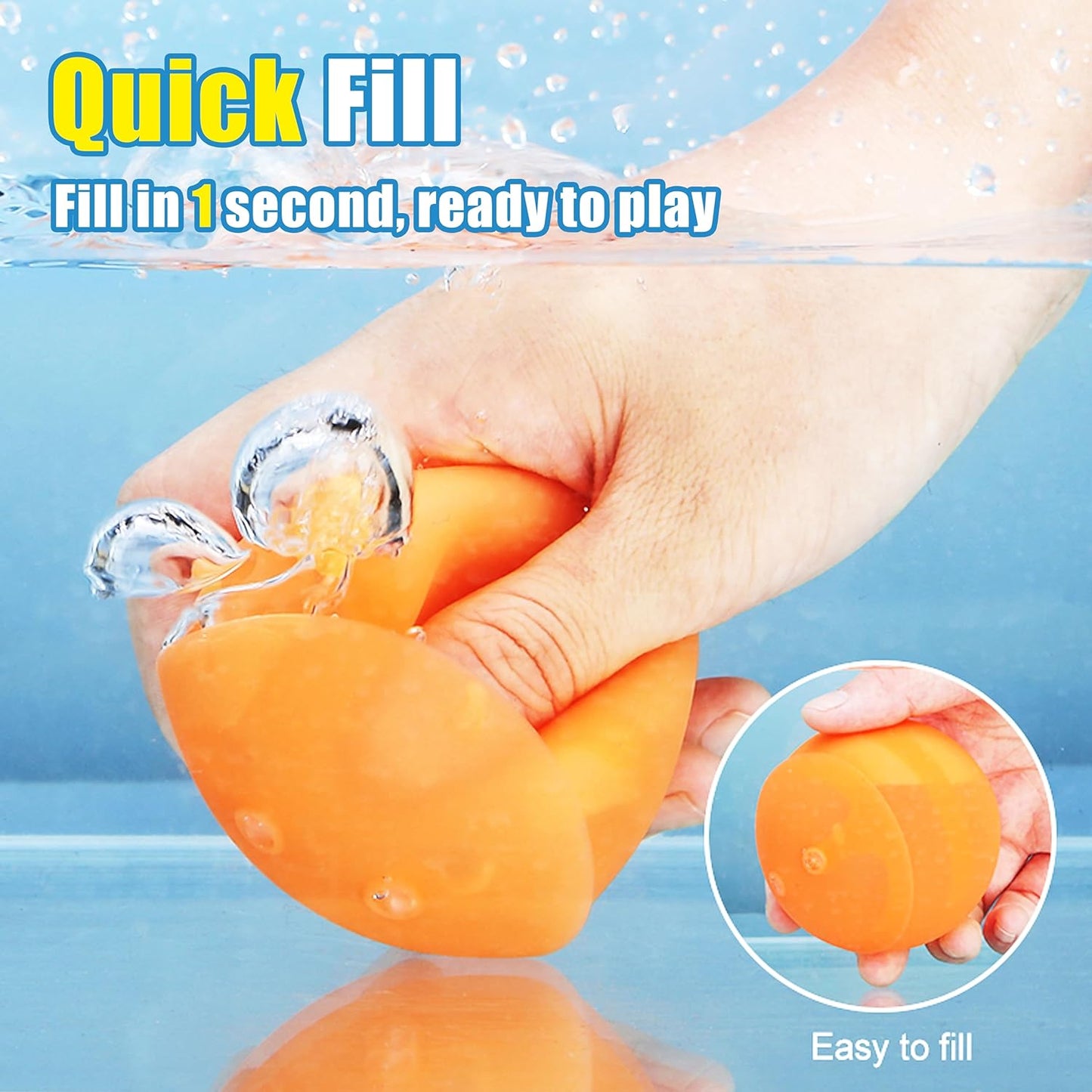 Reusable Water Bomb balloons, Summer Water Toy for Boys and Girls