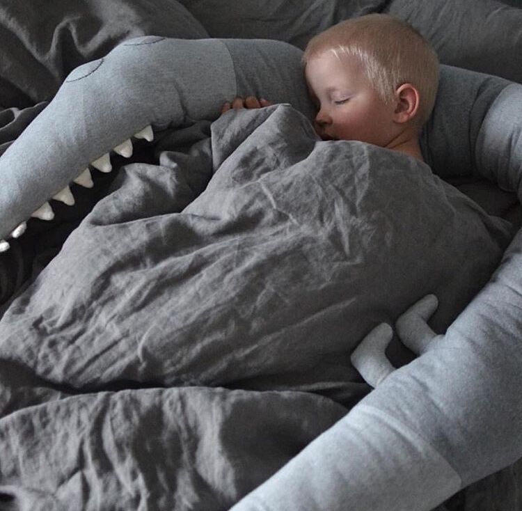 CuddleCroc Plush Crib Bumper Pillow