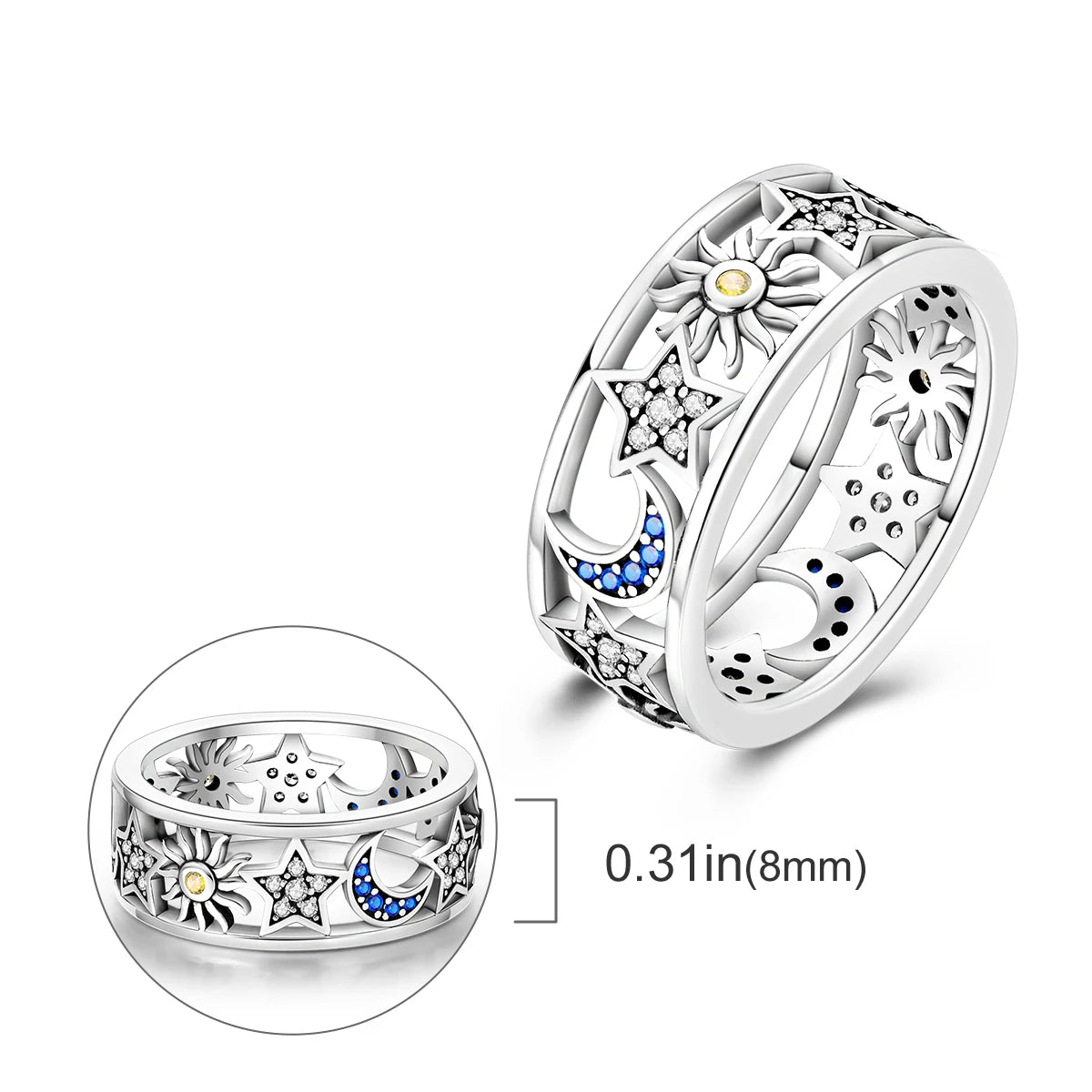 925 Silver Infinite Love Designs Rings