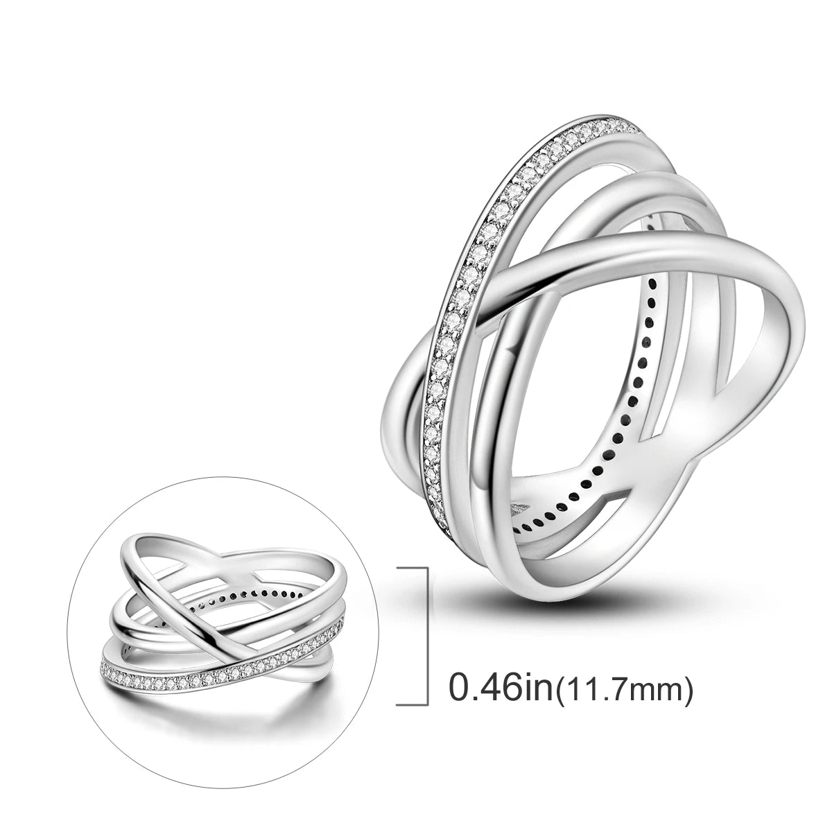 925 Silver Infinite Love Designs Rings