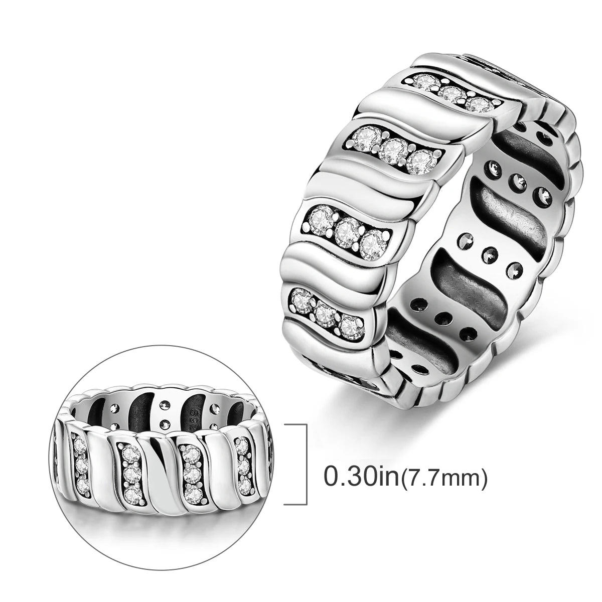 925 Silver Infinite Love Designs Rings