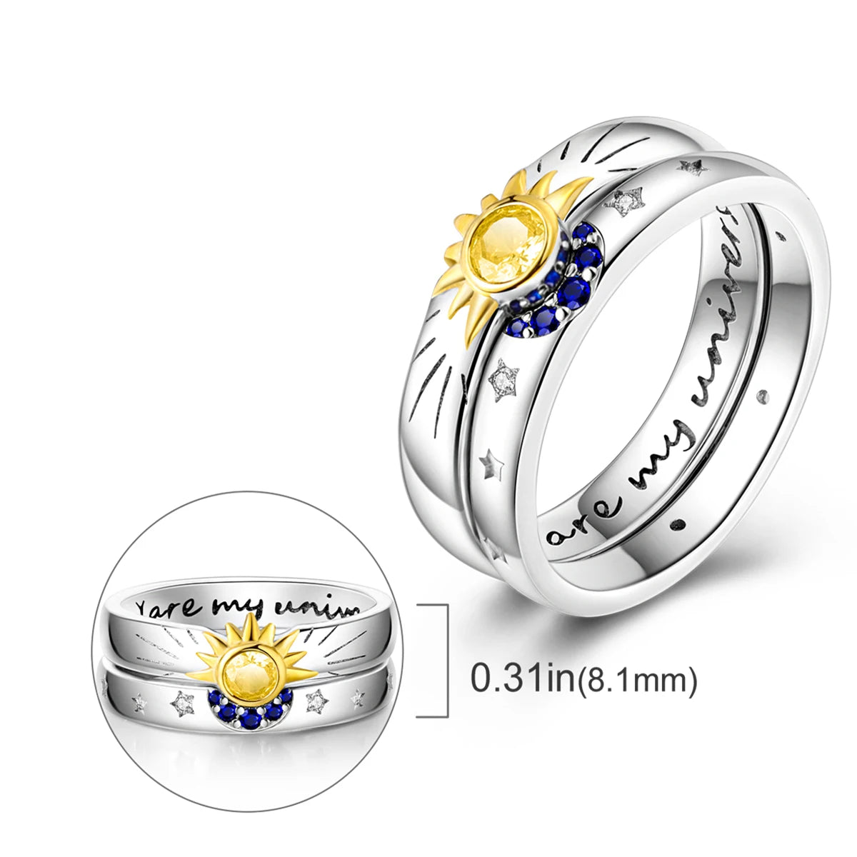 925 Silver Infinite Love Designs Rings