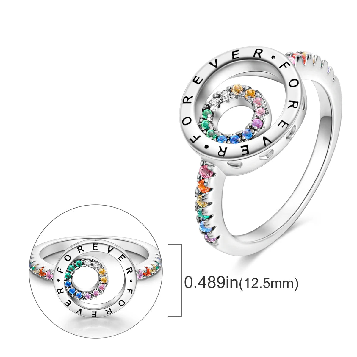 925 Silver Infinite Love Designs Rings