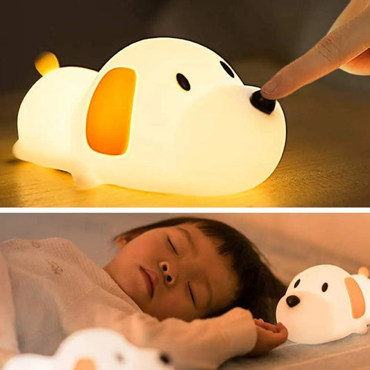 Papa Puppy Silicone Touch Activated Night Light