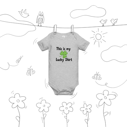 This Is My Lucky Shirt Baby Onesie