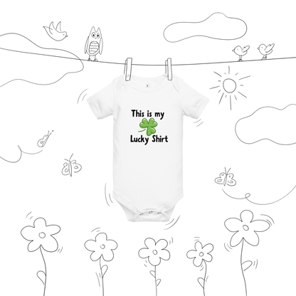 This Is My Lucky Shirt Baby Onesie