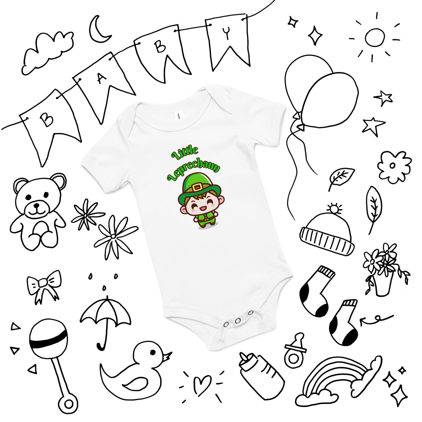 Little Leprechaun Baby Onesie