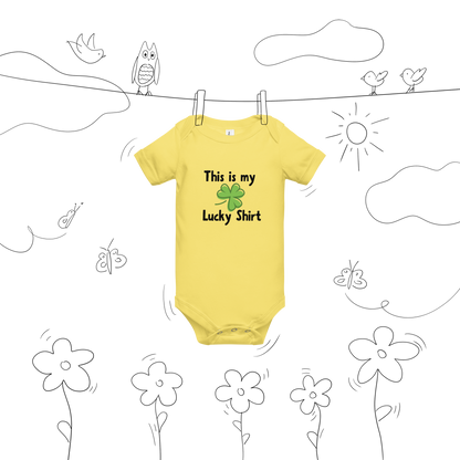 This Is My Lucky Shirt Baby Onesie