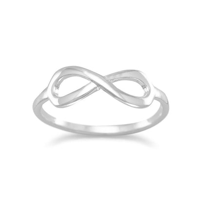 "I Am Infinite!" Polished Infinity Ring - Fleek Babies