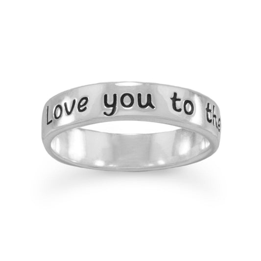 "Love you to the moon and back" Ring - Fleek Babies