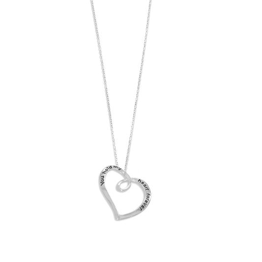 "You Hold My Heart Forever" Necklace - Fleek Babies