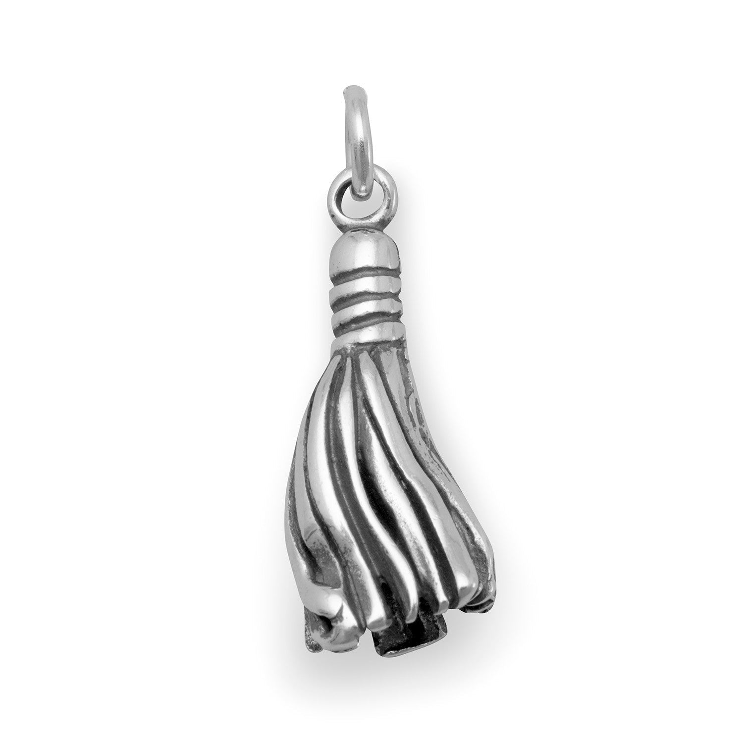 Oxidized Graduation Tassel Charm