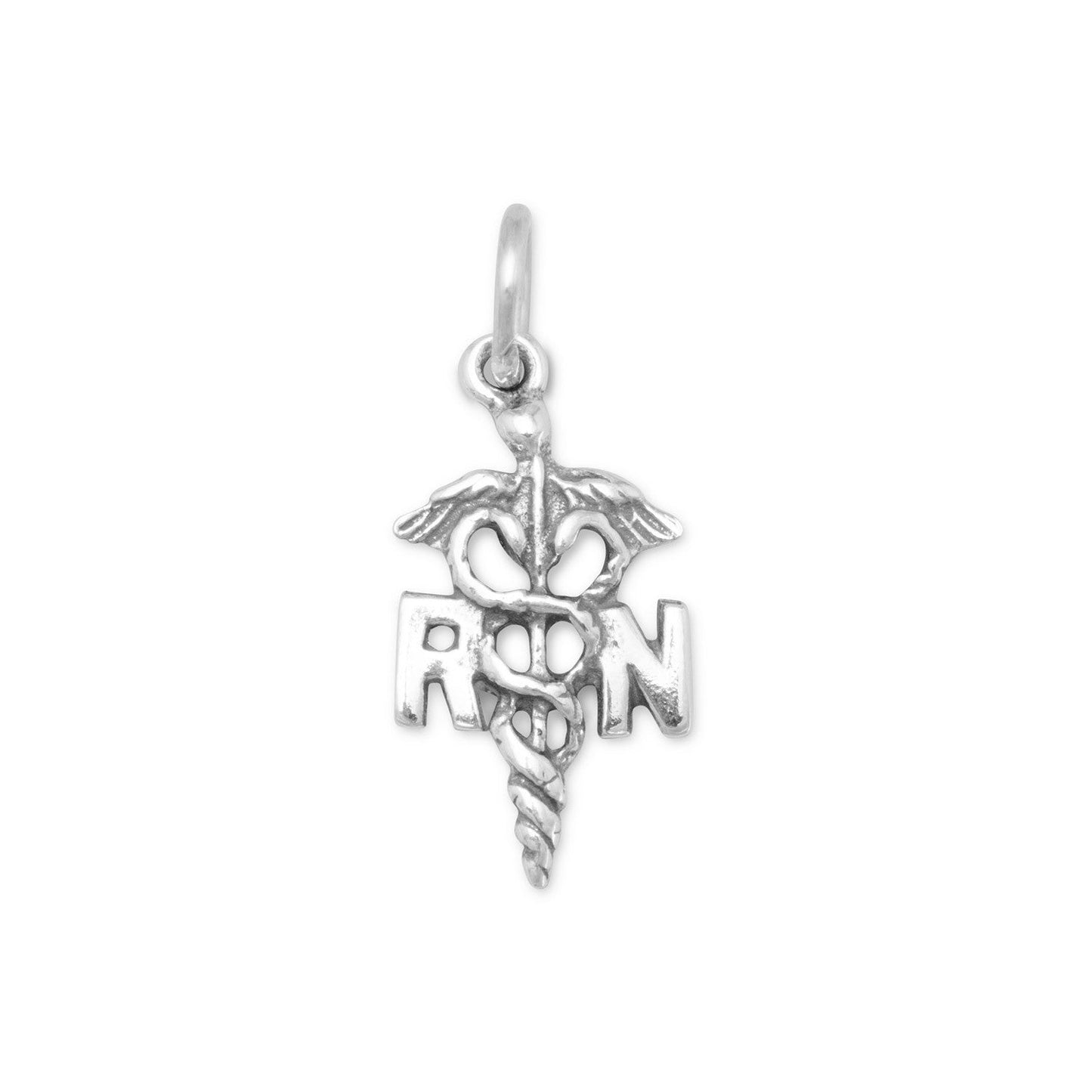 Registered Nurse Caduceus Charm