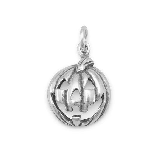 Oxidized Jack-O-Lantern Charm