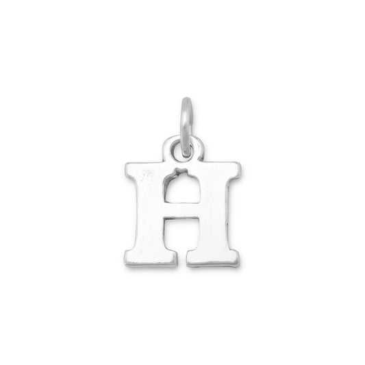 Oxidized "H" Charm