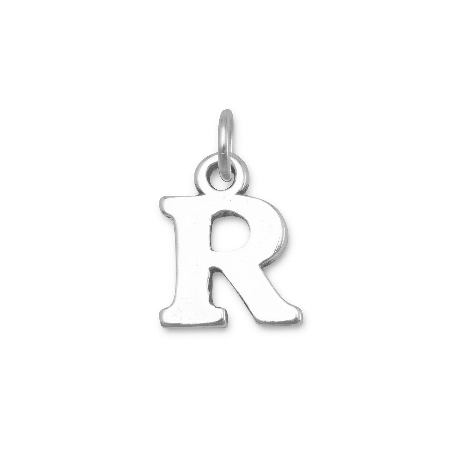 Oxidized "R" Charm