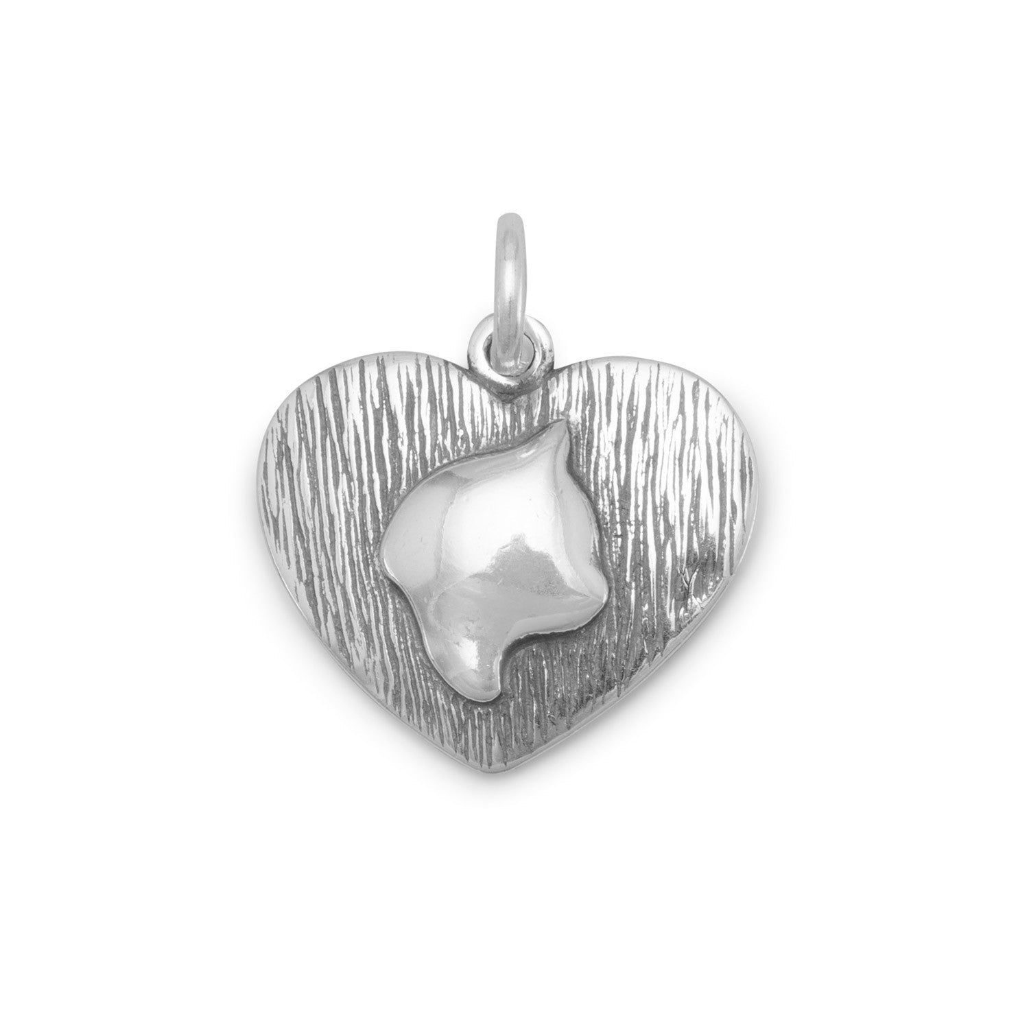 Oxidized Cat Silhouette Charm