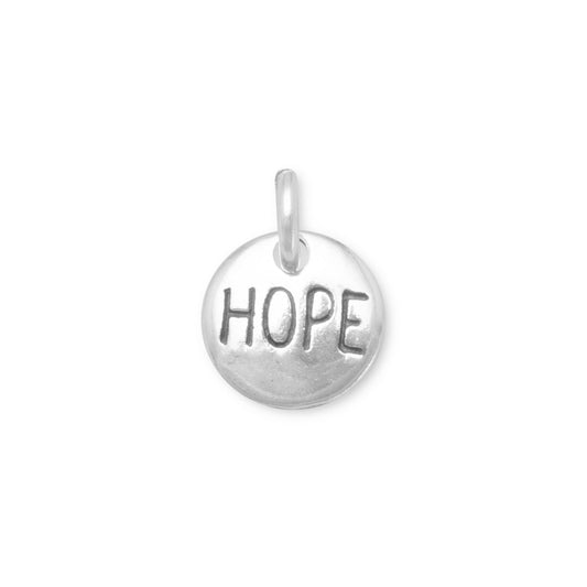 Oxidized "Hope" Charm