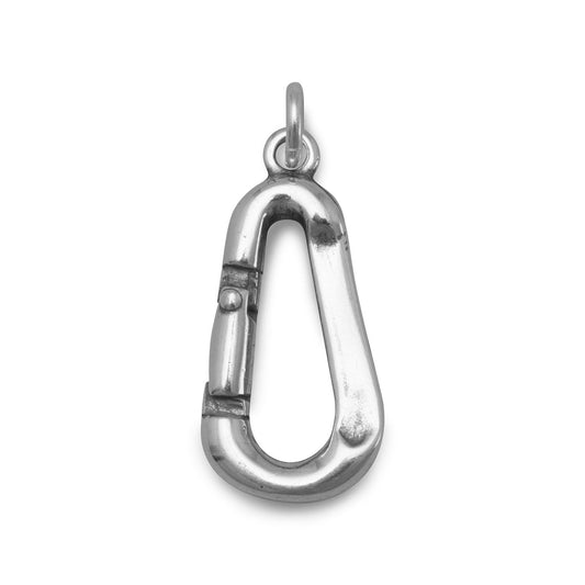 Oxidized Carabiner Charm