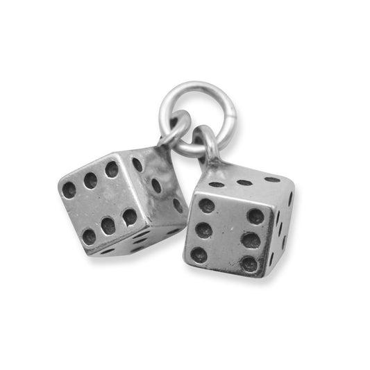 Oxidized Pair of Dice Charm