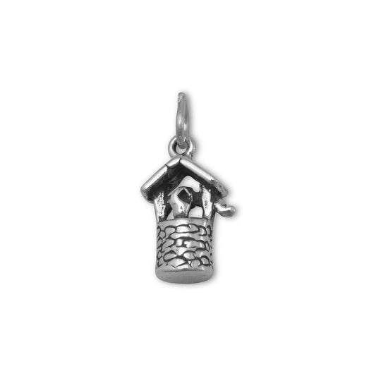 Oxidized Wishing Well Charm