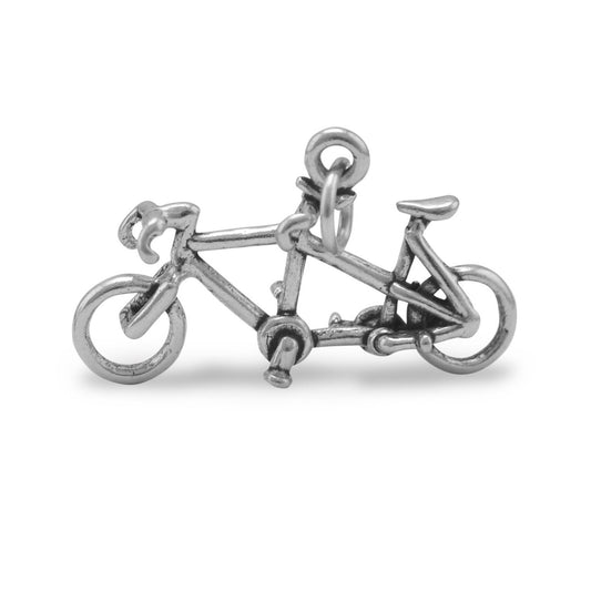 Oxidized Tandem Bicycle Charm