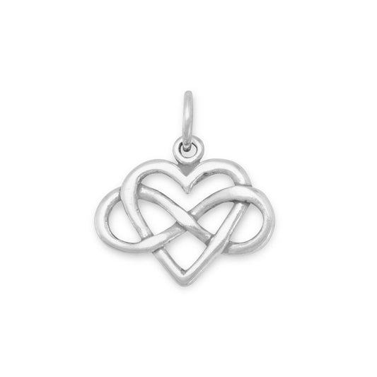 Infinity Heart Charm