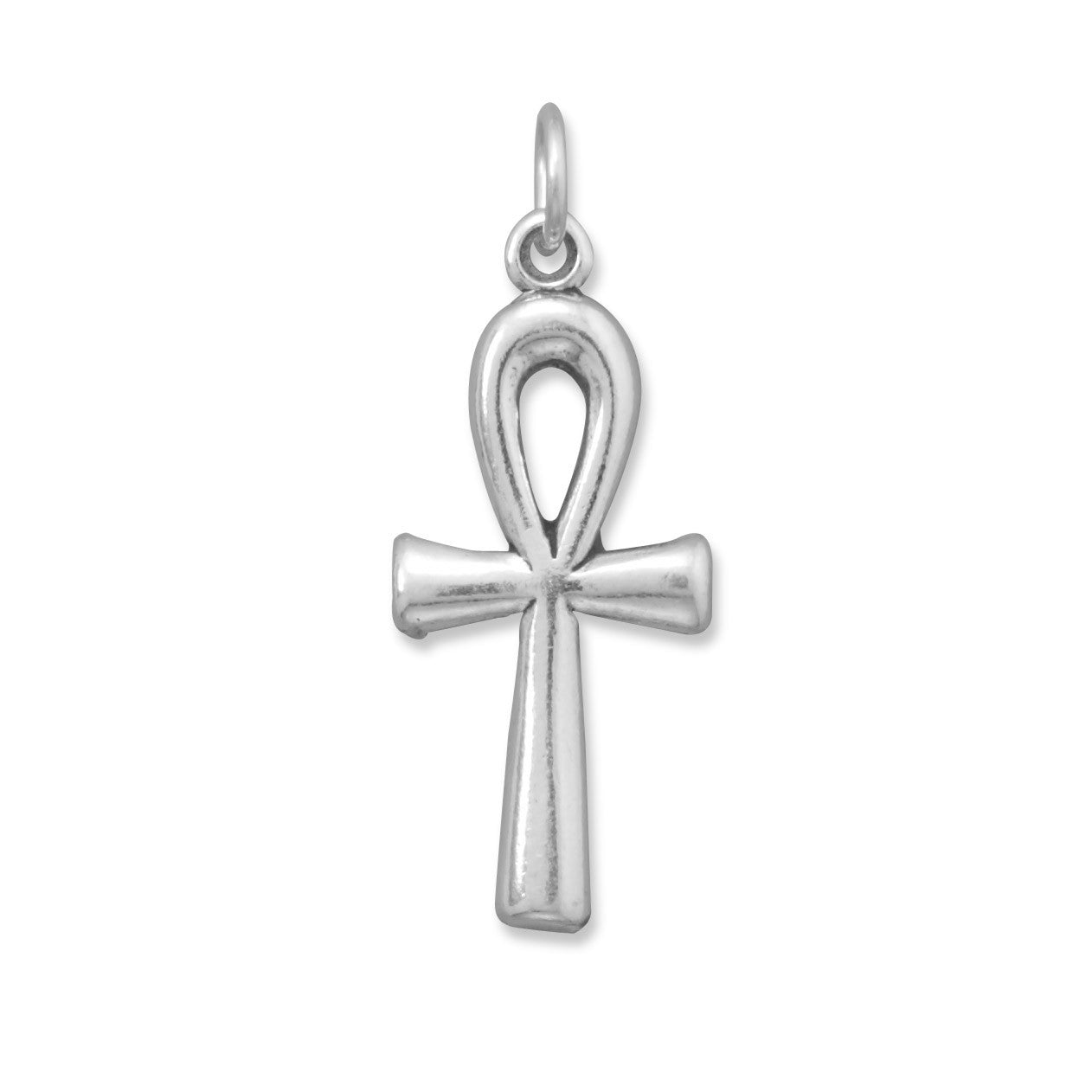 Oxidized Ankh Charm