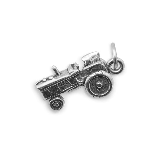 Oxidized Tractor Charm