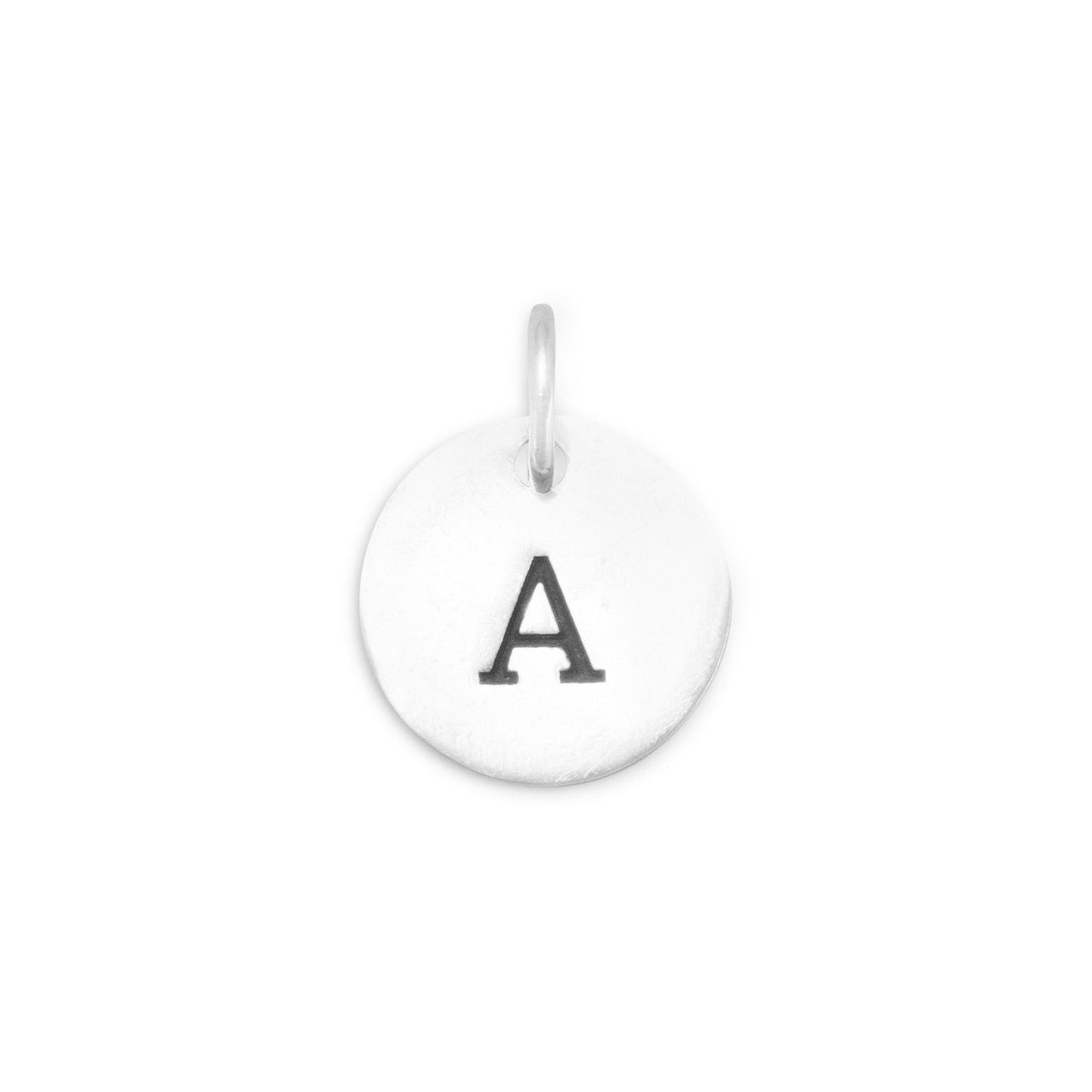 Oxidized Initial "A" Charm