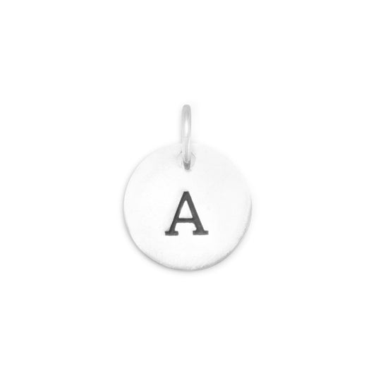 Oxidized Initial "A" Charm