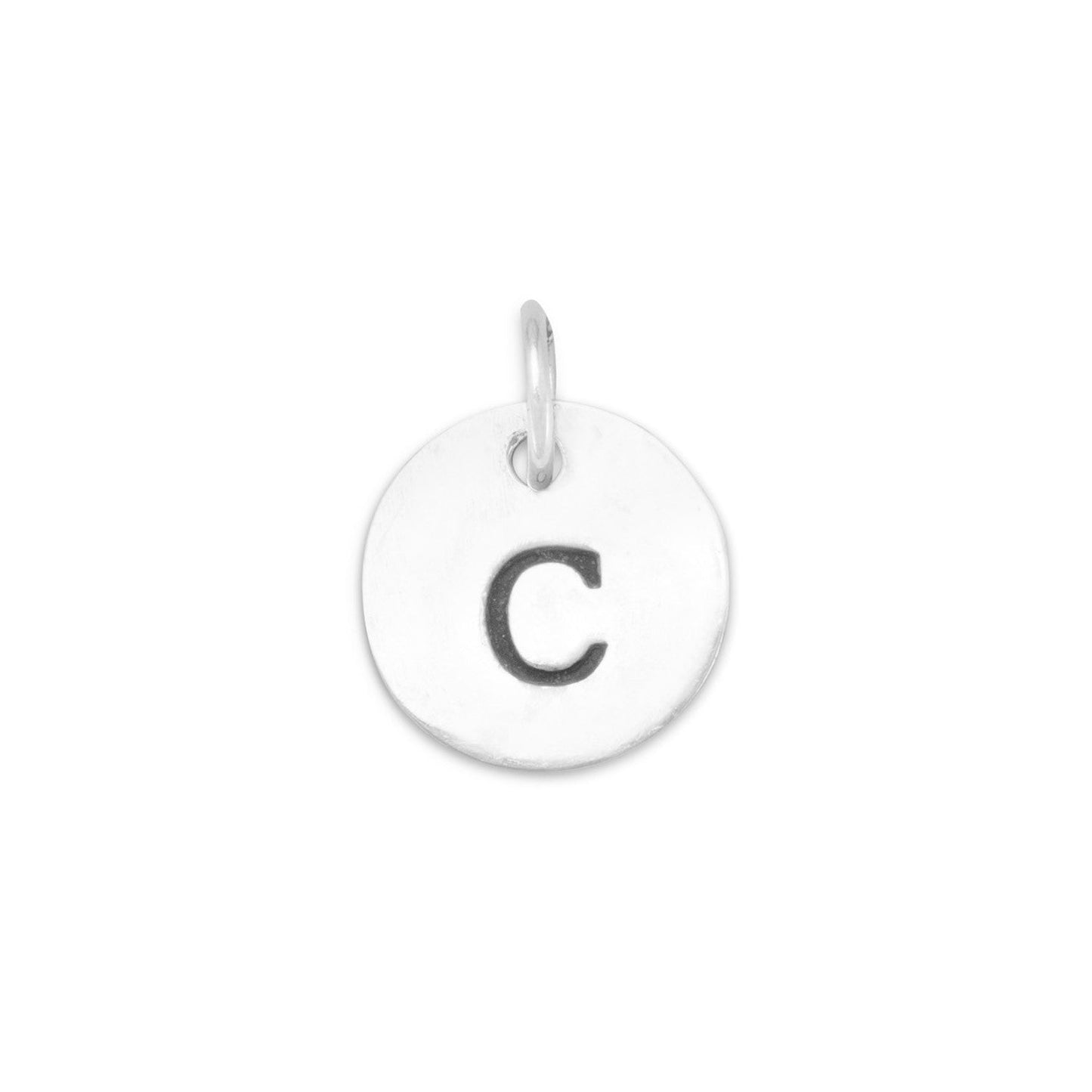 Oxidized Initial "C" Charm