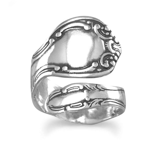 Oxidized Spoon Ring