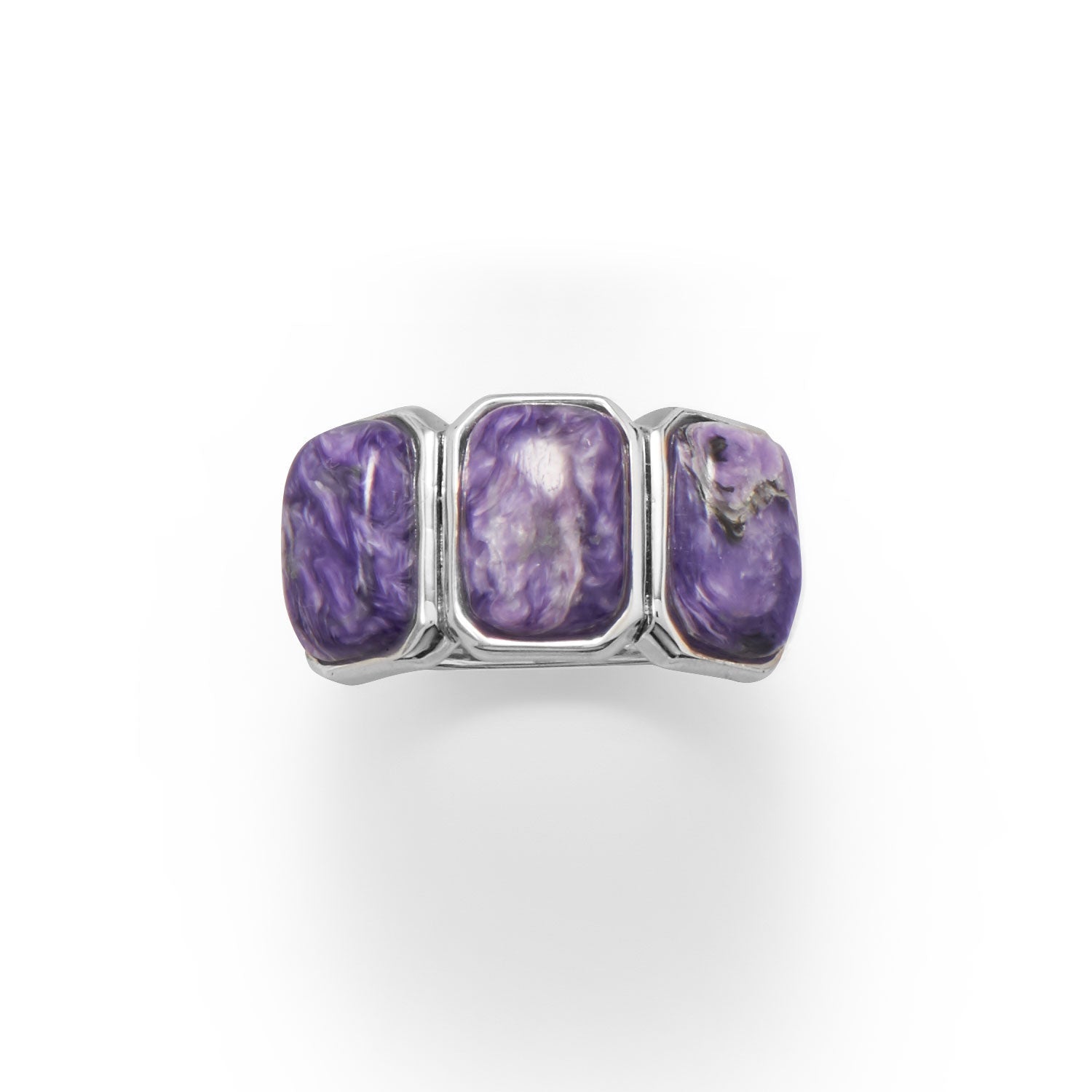 Three Times A Charm! Charoite Ring